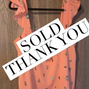 📍SOLD 📍Torrid peach tank blouse